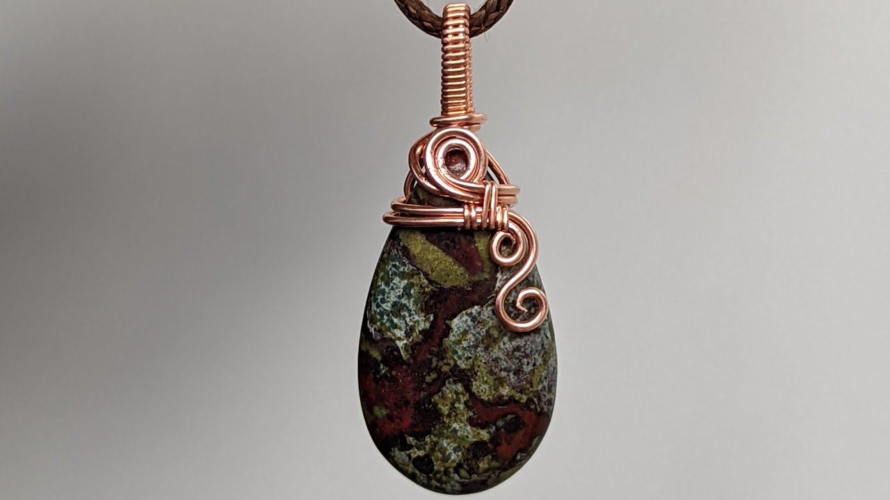 Side Drilled Bead Wire Wrapped Pendant Tutorial