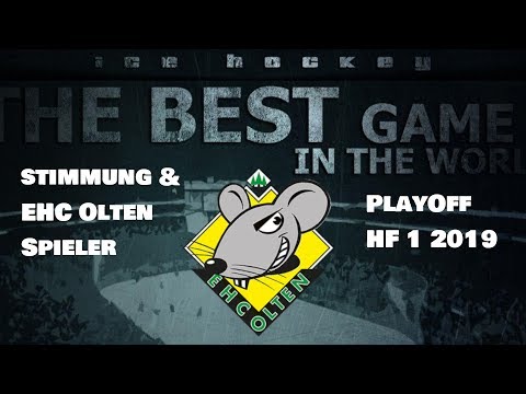 EHC Olten Playoff 2019 HF 1 - Stimmung und Spieler [4K]