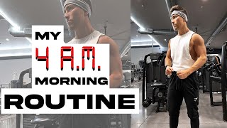 My 4AM Morning Routine | Workouts, Meals, and Productivity Desk Setup