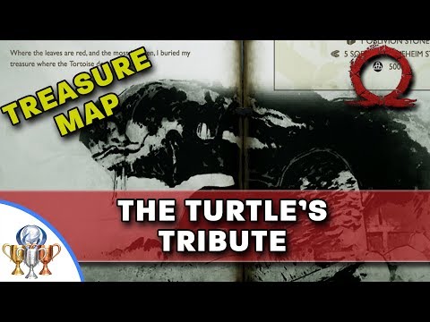God of War Treasure Map - The Turtle's Tribute - Map and Dig Spot Locations