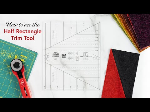 How to Use the Half Rectangle Trim Tool by Creative Grids | Shabby Fabrics Notions