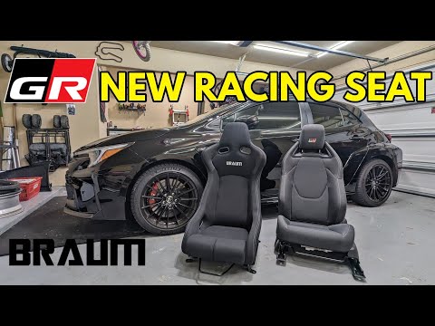 NEW RACING SEAT for the GR Corolla - NO SRS LIGHT! | BRAUM VENOM R - Part 1