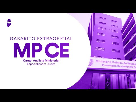 Gabarito Extraoficial MP CE - Analista Ministerial - Direito
