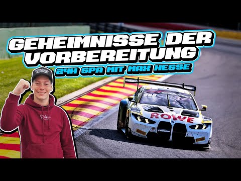 Im ROWE BMW M4 GT3 mit Max Hesse beim Test für das 24H Rennen in Spa