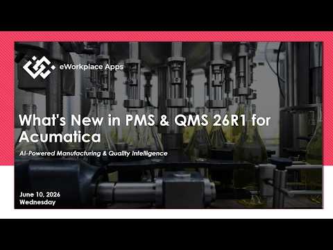 Nouveautés en SPM et QMS 26R1 pour l’acumatique