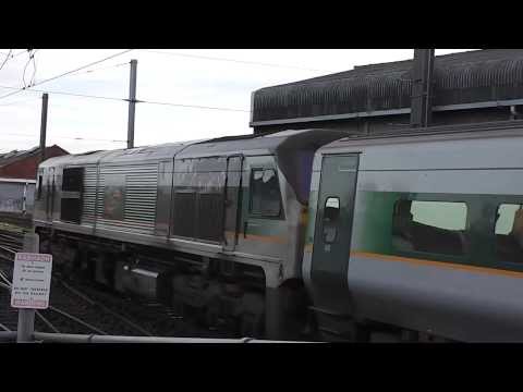 NIR class 201 (8208) + Enterprise (9002) - Connolly Station, Dublin