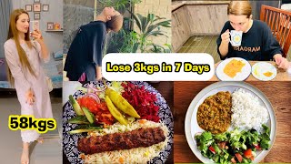 HOW I LOSE 3 KGS IN 7 Days || Weight loss diet plan with Intermittent Fasting|| Weight Loss Journey