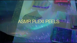ASMR GLOWING plastic plexi peels with lasers!