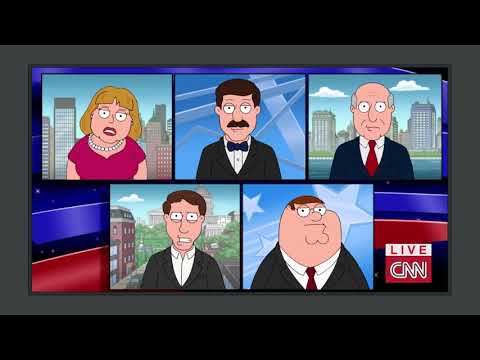 Family Guy - CNN's on, where I'm the loudest guy on an overcrowded panel