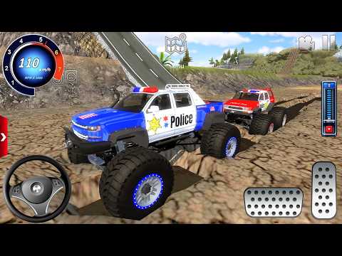 Extreme Police Monster Trucks Off-Road - Racing online Car Game stunts driving #2 - Android GamePlay