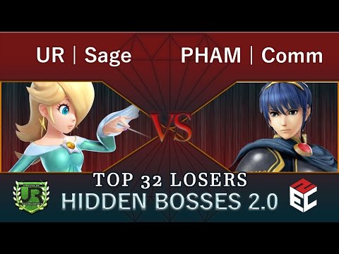 Hidden Bosses 2.0  TOP 32 LOSERS - UR | Sage (Rosalina) vs PHAM | Comm (Marth, Falcon)
