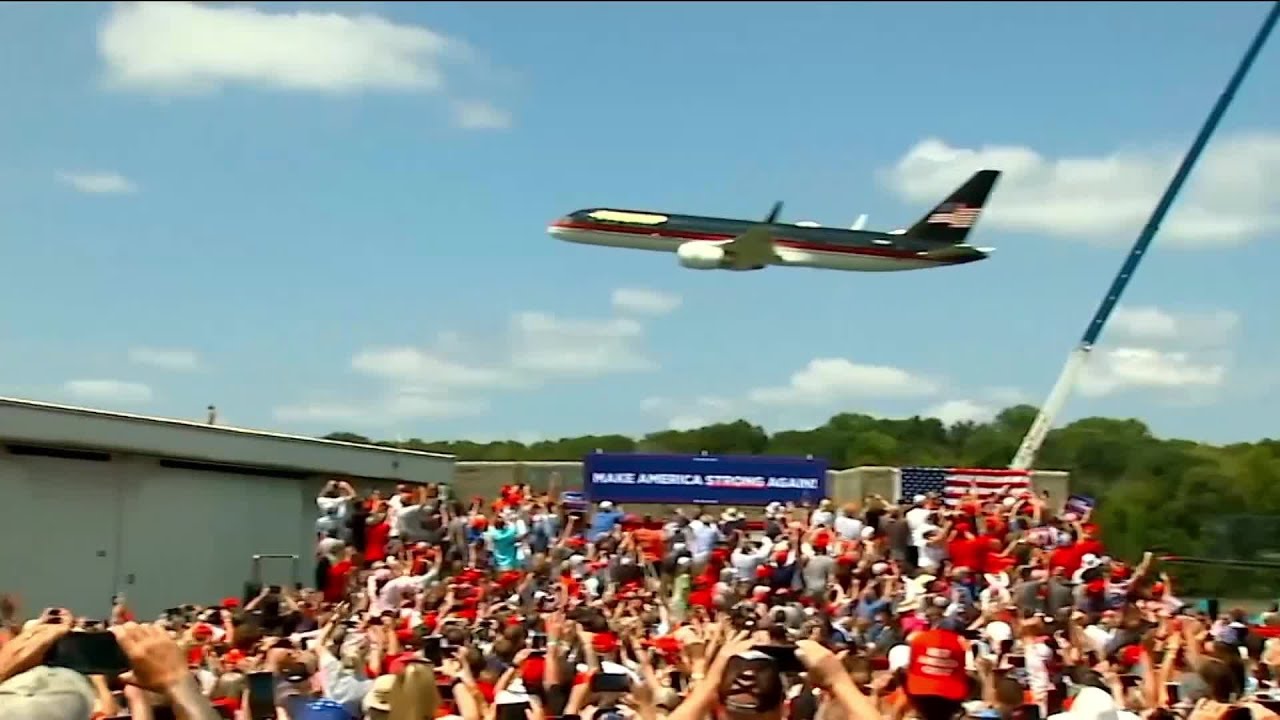 Trump campaigns behind bulletproof glass in first outdoor rally since assassination attempt