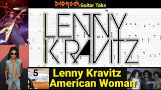 American Woman - Lenny Kravitz - Guitar + Bass TABS Lesson