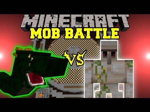 PopularMMOs - BASILISK VS. IRON GOLEM - Minecraft Mob Battles - Arena Battle - OreSpawn Mod