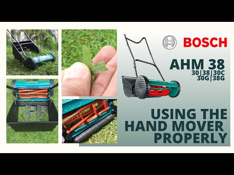 Controlling a BOSCH AHM38 Hand Mower with ease. Tips and Tricks