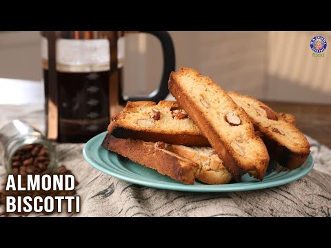 Almond Biscotti Recipe | How To Make Crunchy Almond Cookies | Badam Cookies | Easy Baking Ideas