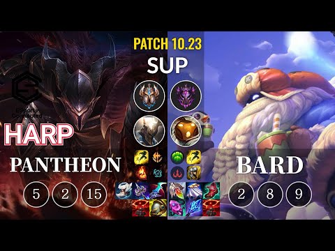 ESC Harp Pantheon vs Bard Sup - KR Patch 10.23