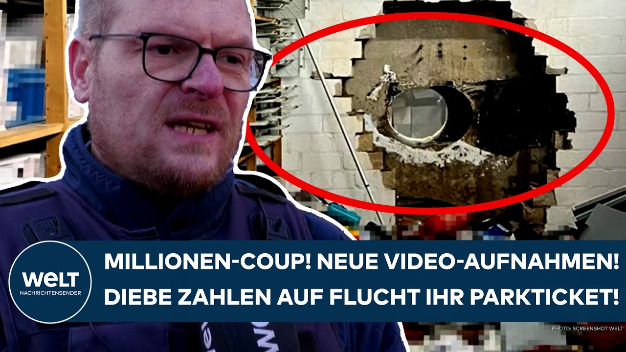 GELSENKIRCHEN: Nach Millionen-Coup! Neue Video-Aufnahmen! Diebe zahlen auf Flucht ihr Parkticket!