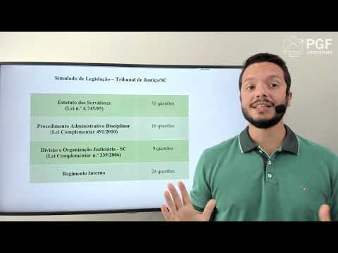 Simulado - Legislação Estadual - TJ/SC