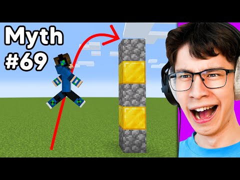 Testing 100 Minecraft Myths in 24 Hours - Gameplay, Kingdom Kids Zone, Minecraft - EYstreem