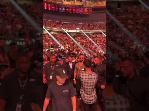 Andrew Tate arrives at UFC 313 with The Nelk Boys