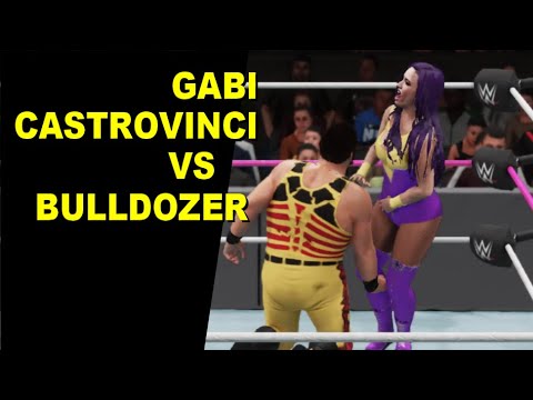 GLOW 1985 Gabi Castrovinci vs Bulldozer - Mixed Match