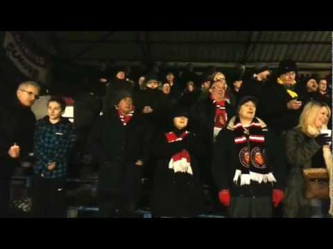 FC United fans v Frickley