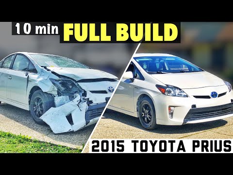 Thumbnail for 10 Min - FULL BUILD - Rebuilding 2015 Toyota Prius Wrecked From Auction - At Home DIY by Toyota Prius V