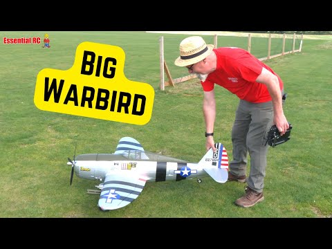 BIG RC WARBIRD - Ready to fly in minutes ! First flight FMS P-47 Thunderbolt 'Bonnie'