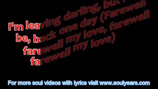 Jimmy Ruffin - Farewell Is a Lonely Sound (with lyrics)