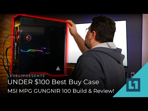 UNDER $100 Best Buy Case - MSI MPG GUNGNIR 100 Build & Review!