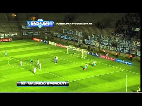 Gol de Sperduti. Arsenal 1 - Godoy Cruz. 4tos. Copa Argentina. Fútbol Para Todos