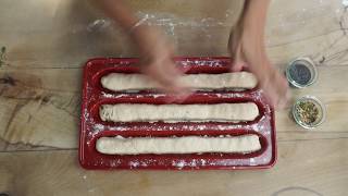 Baguette Bread Baker - Burgundy