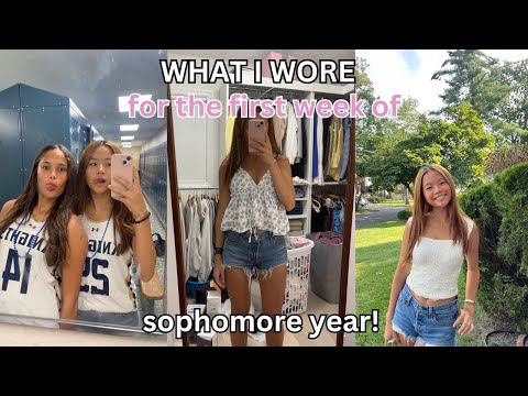 WHAT I WORE FOR THE FIRST WEEK OF HIGHSCHOOL *sophomore year*