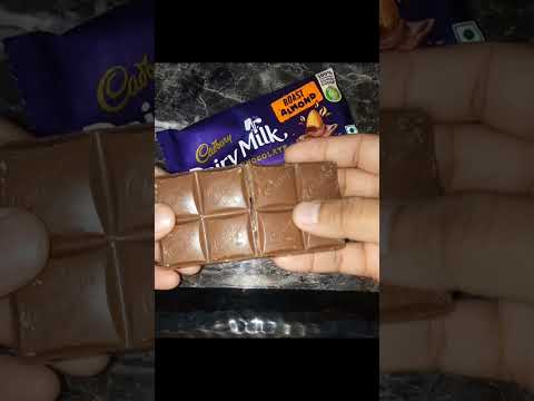 DAIRY MILK ROASTED ALMOND CHOCLATE 🍫😋🫠#shorts #chocolate #almond #youtubeshorts