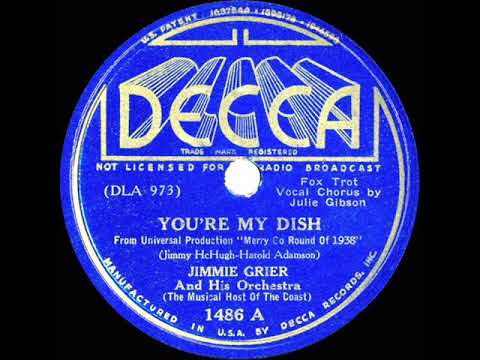 1937 Jimmie Grier - You’re My Dish (Julie Gibson, vocal)