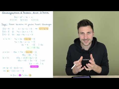Systems of equations & parabolas through 3 points
