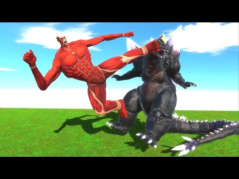 Colossal Titan vs Space Godzilla - Animal Revolt Battle Simulator