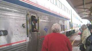 preview picture of video '#4 Southwest Chief and BNSF tamper at Princeton, Illinois'