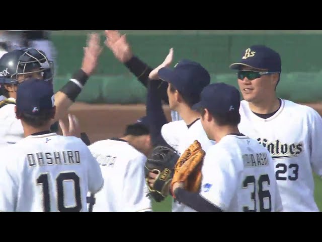 【9回表】リードの場面で新守護神のバファローズ・増井が登場!! 2018/3/7 Bs-F