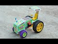 How To Make Matchbox Tractor At Home Using Dc Motor Diy Tractor Science Project Mini Toy Tractor