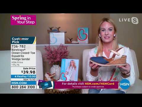 Baretraps Ocean ClosedToe Espadrille Wedge Sandal