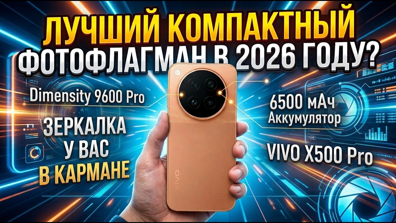 ЛУЧШИЙ КОМПАКТНЫЙ ФОТОФЛАГМАН В 2026 ГОДУ | VIVO X500 PRO ОБЗОР