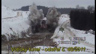 preview picture of video '48. odstřel - Votický tunel'