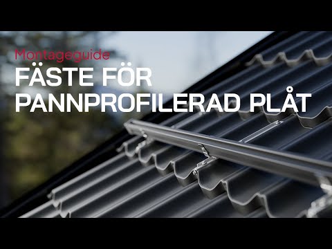 Montageguide Solentra fäste för Pannprofilerad plåt