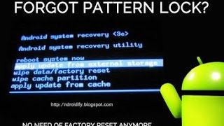 Unlock pattern or pin lock without any data loss!!!!