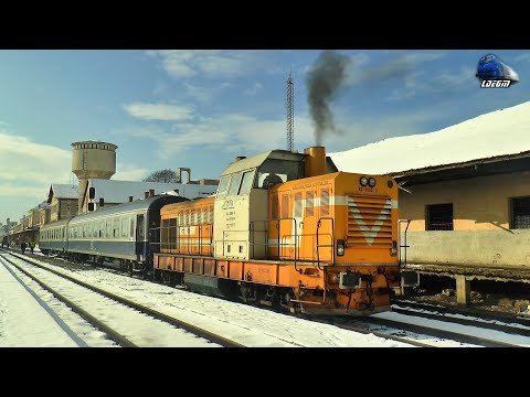 Portocala Hidraulică 82-0160-0 & R4405 Satu Mare-Halmeu in Gara Satu Mare Station - 28 January 2022