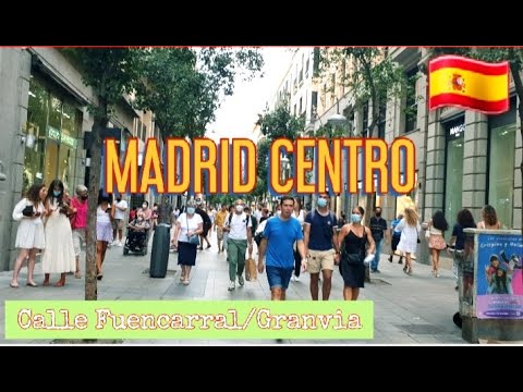 WALKING TOUR CALLE FUENCARRAL MADRID/ GRANVIA🇪🇦🏃‍♂️ #madridmola