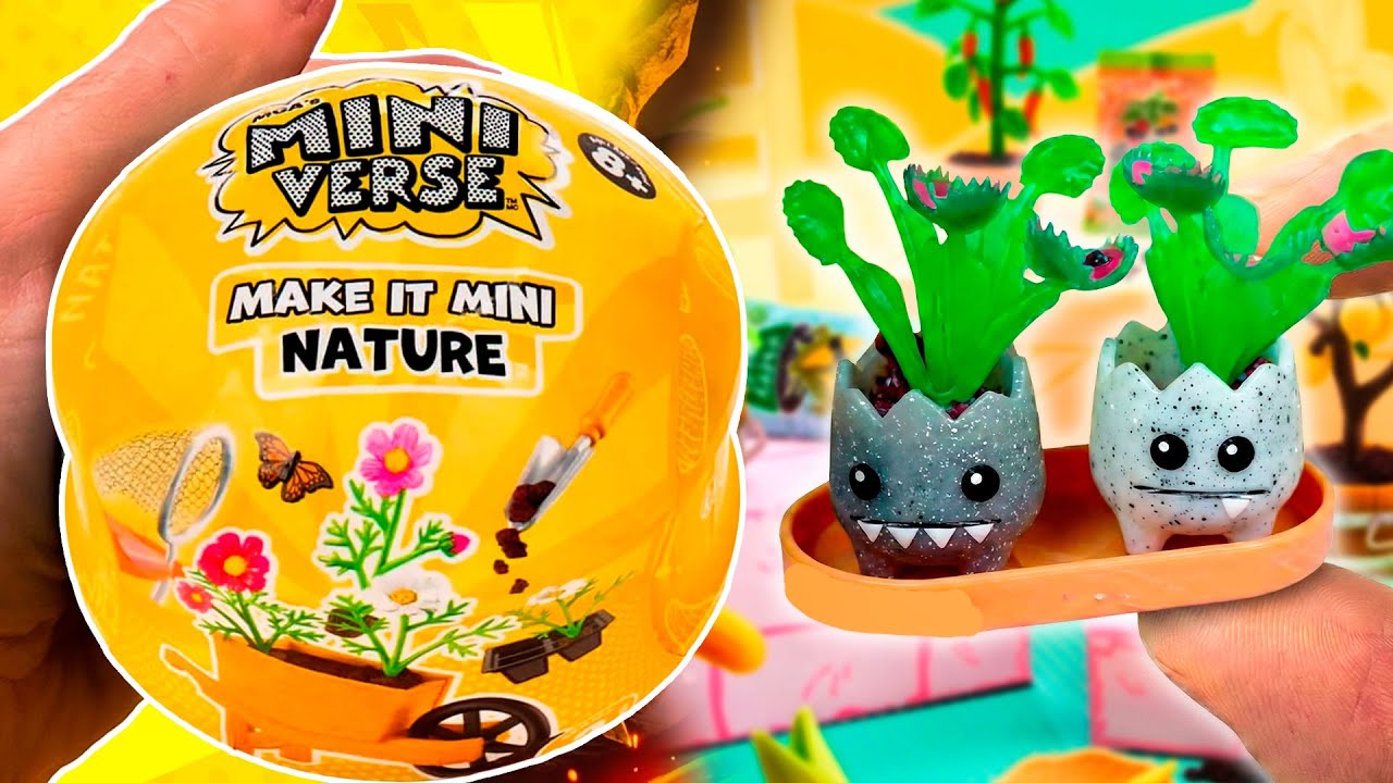 Unboxing Miniverse Make It Mini Nature — plantas carnívoras