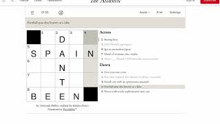 8/10 Atlantic Crossword Solution (Ft. Brownie)